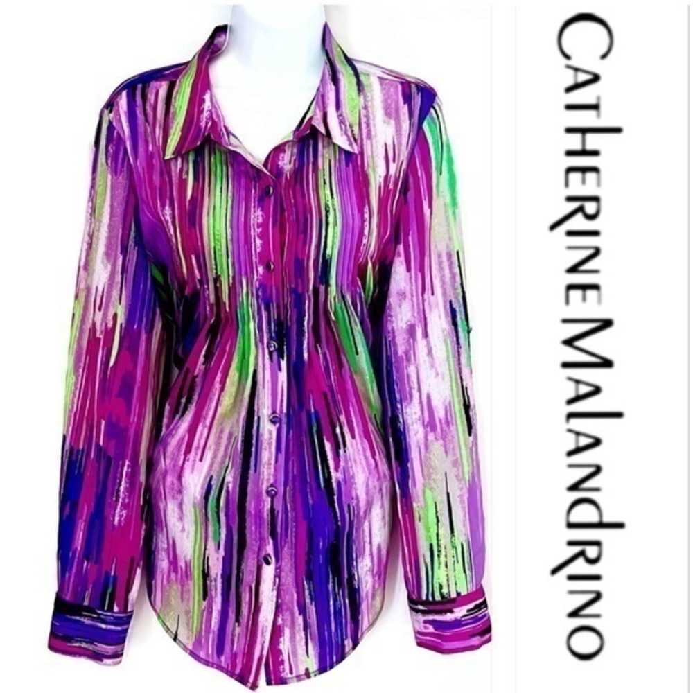 Catherine Malandrino Watercolor Blouse!